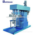 Three shafts mixer for middle and high viscosity pastes